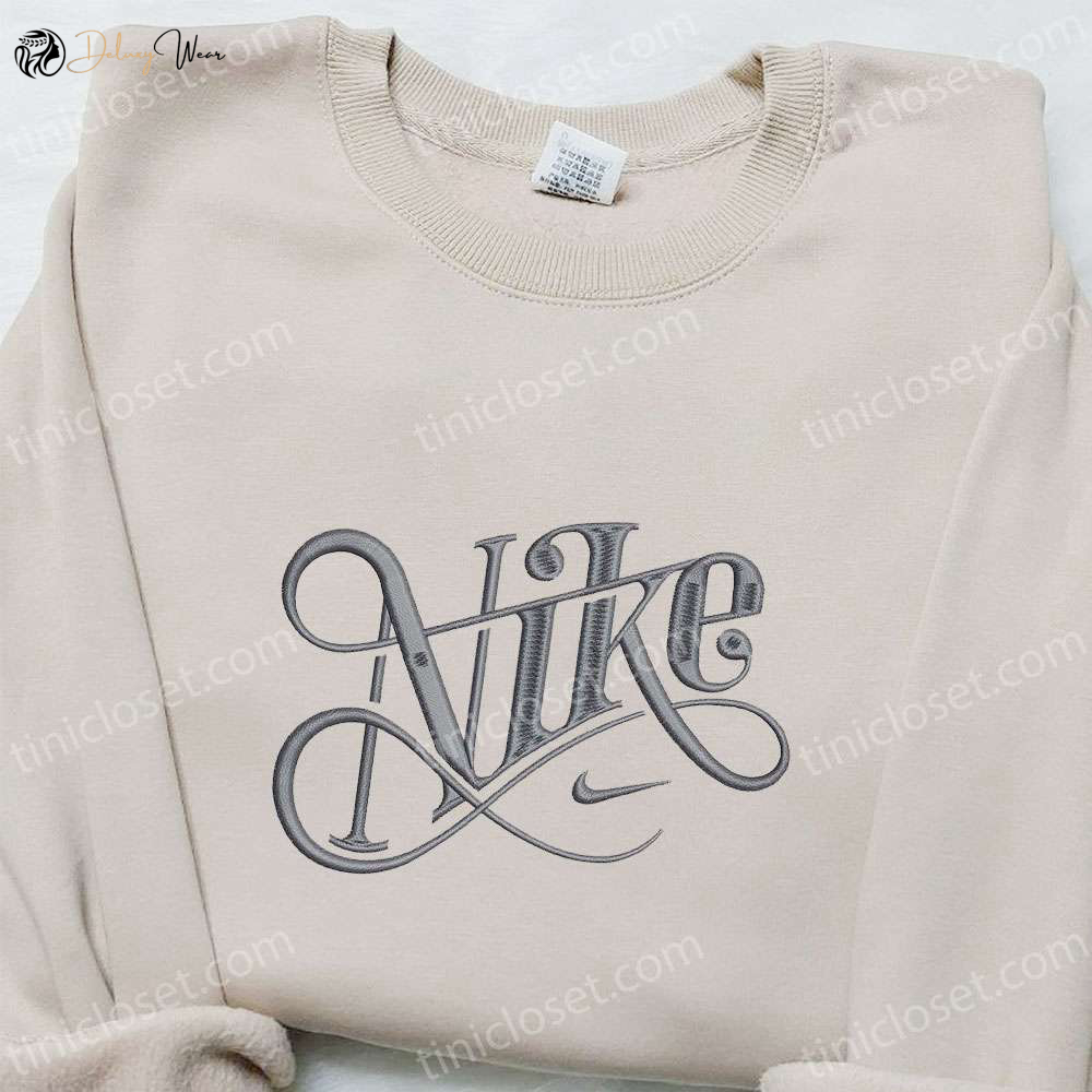 Typography x Nike Embroidered Sweatshirt – Unique Nike Inspired Hoodie Perfect Birthday Gift!