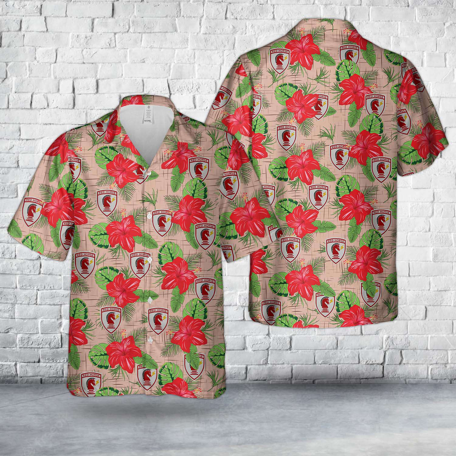 U.S. Air Force Civil Engineer Red Horse Hawaiian Shirt Gift for Men Dad Father Gift for Men Dad Father