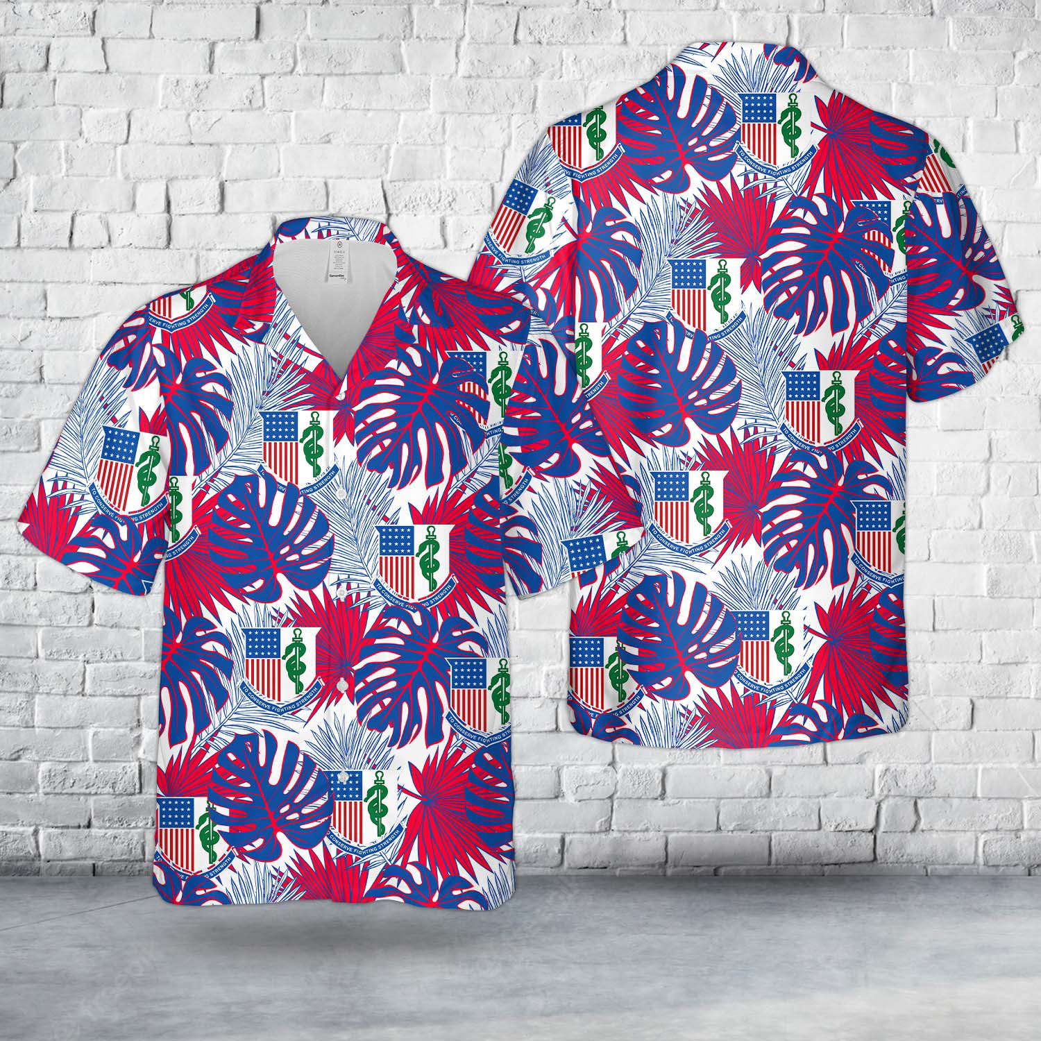U.S. Army Medical Corps Hawaiian Shirt Gift for Men Dad Father Gift for Men Dad Father
