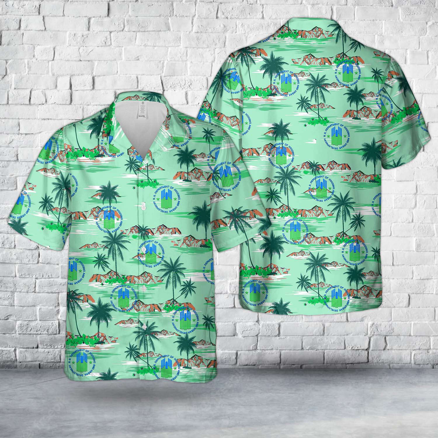 U.S. Department of Housing and Urban Development (HUD) Hawaiian Shirt Gift for Men Dad Father Gift for Men Dad Father