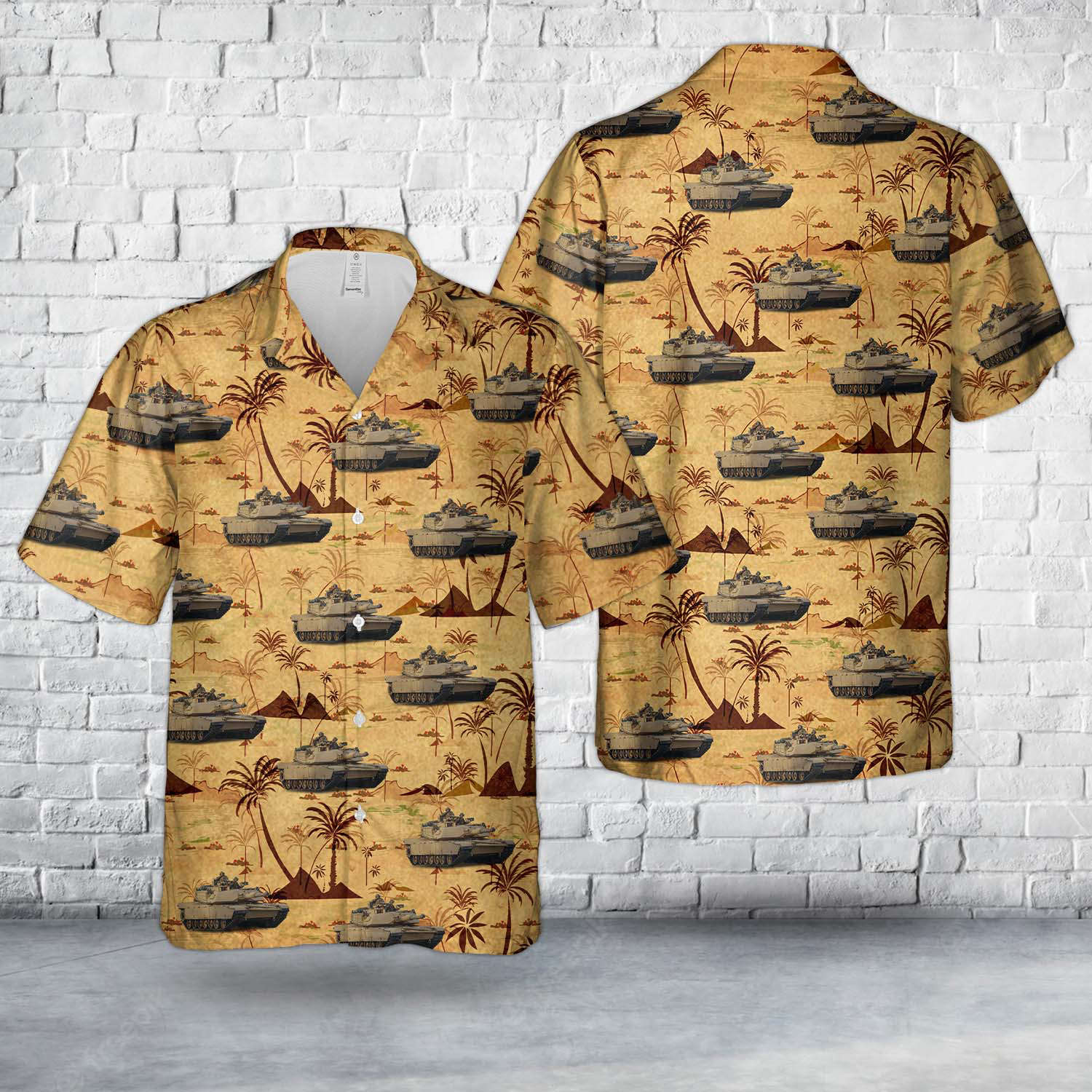 U.S. Marines M1A1 Abrams Of 2nd Tank Battalion, 2D Marine Division Hawaiian Shirt Gift for Men Dad Father Gift for Men Dad Father