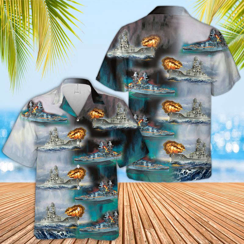 U.S.S. Arizona BB-39 Hawaiian Shirt Gift for Men Dad Father Gift for Men Dad Father