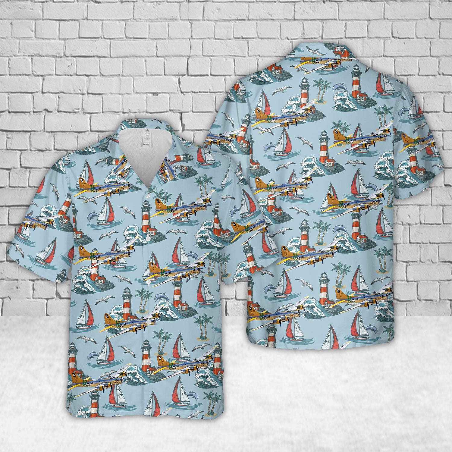 United States Army Air Forces Boeing B-17G Flying Fortress (299P) "Fuddy Dudoy" Hawaiian Shirt Gift for Men Dad Father Gift for Men Dad Father