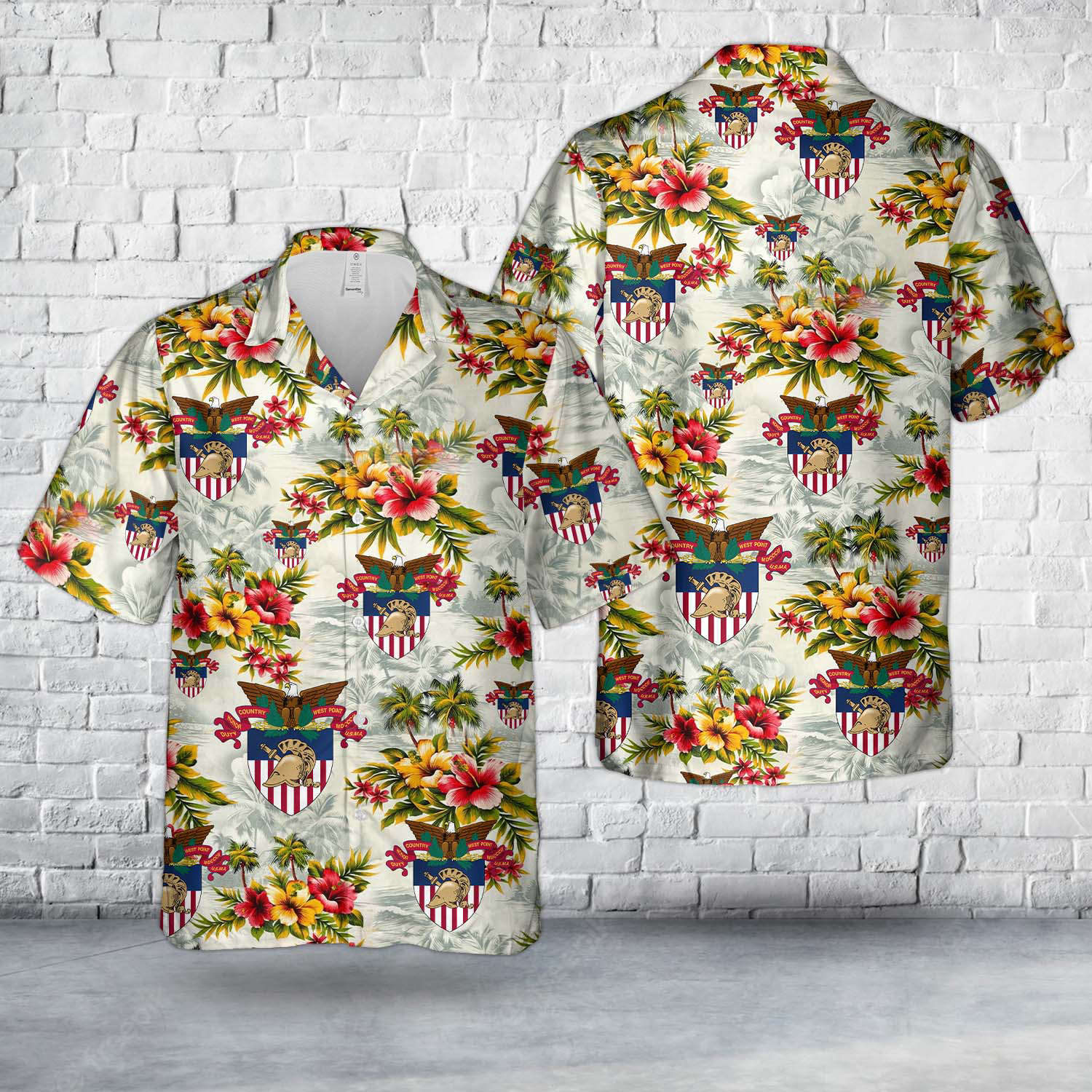 United States Military Academy (USMA) West Point Hawaiian Shirt Gift for Men Dad Father Gift for Men Dad Father