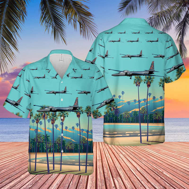 US Air Force 1st Reconnaissance Squadron Lockheed U-2S Hawaiian Shirt Gift for Men Dad Father Gift for Men Dad Father