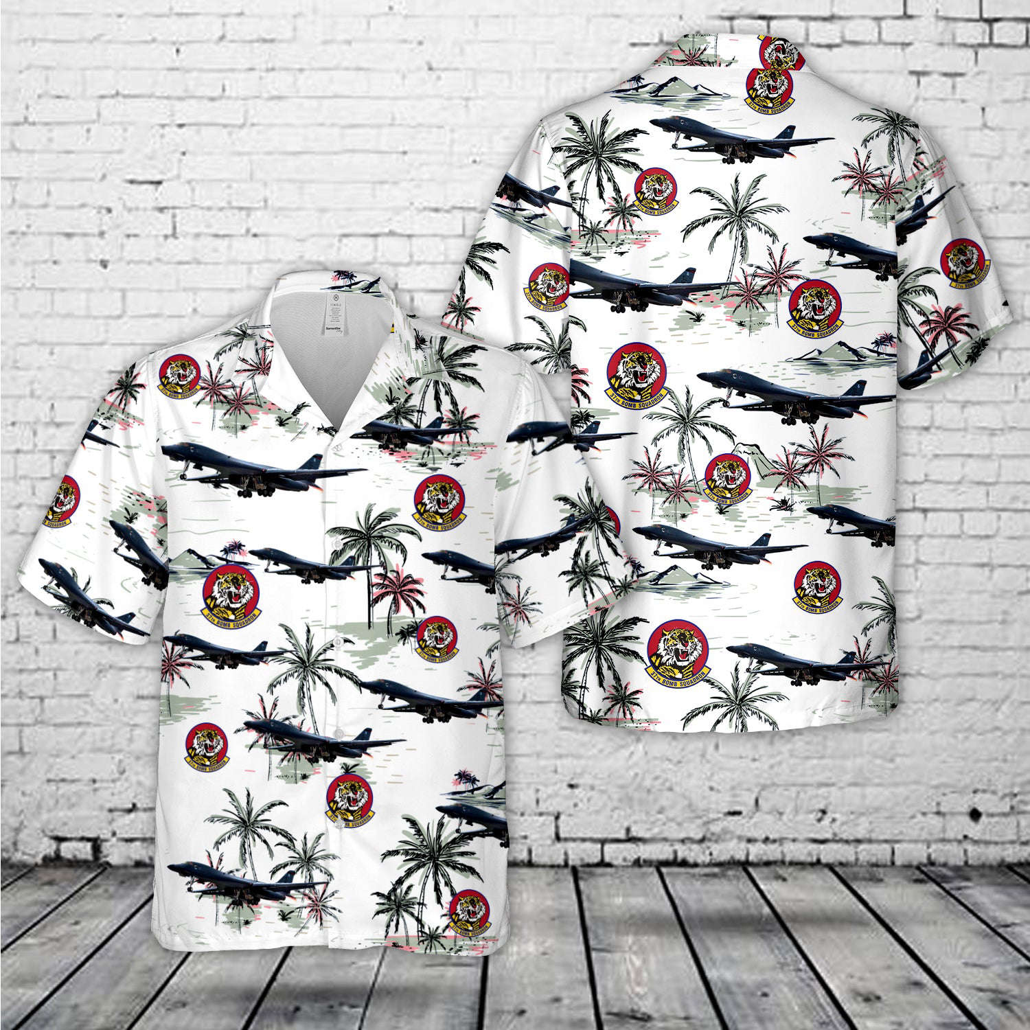 US Air Force 37th Bomb Squadron B-1B Lancer Hawaiian Shirt Gift for Men Dad Father Gift for Men Dad Father