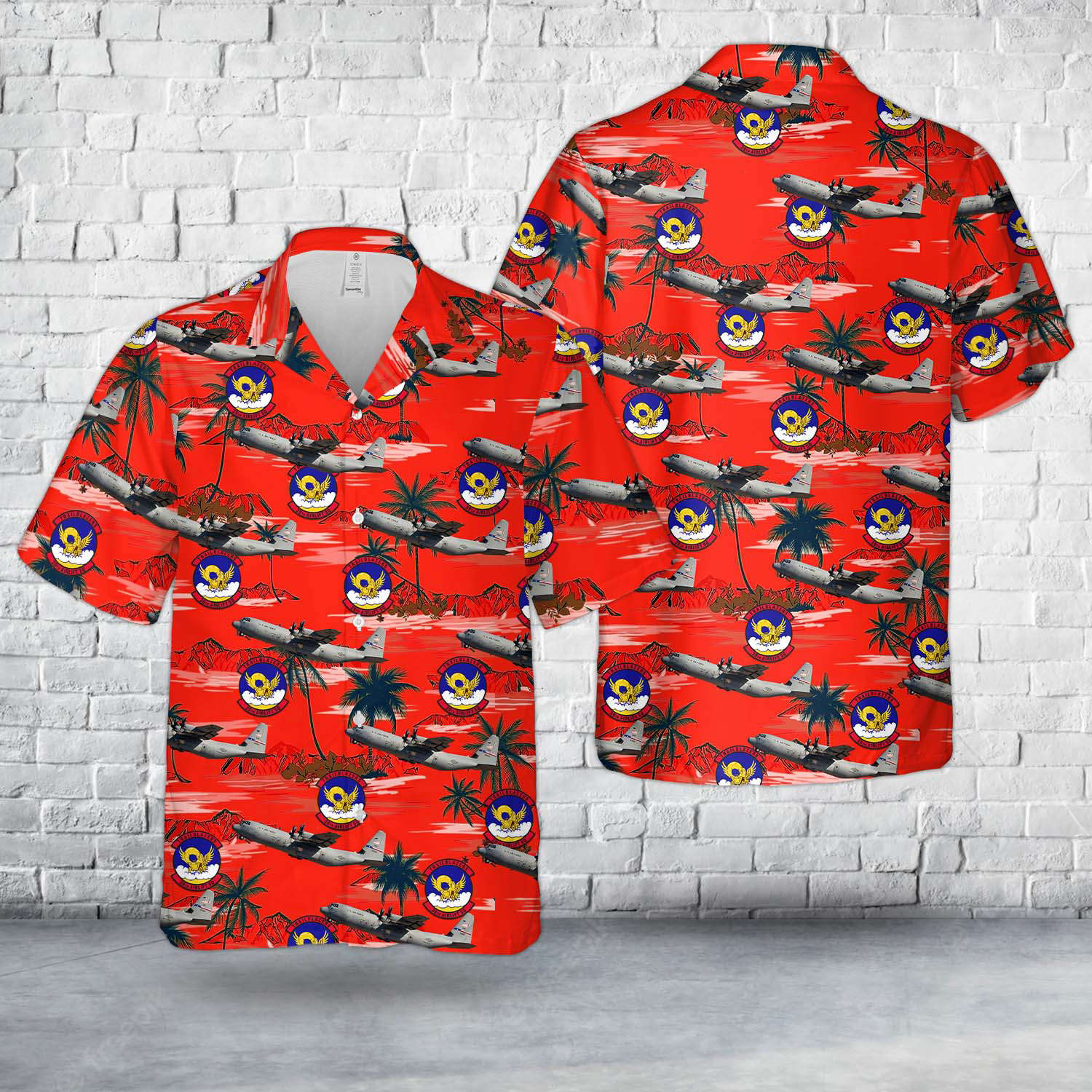 US Air Force 39th Airlift Squadron Lockheed C-130J Super Hercules Hawaiian Shirt Gift for Men Dad Father Gift for Men Dad Father