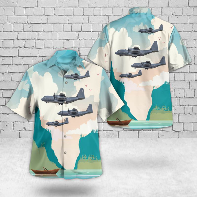 US Air Force 67th Special Operations Squadron MC-130J Commando II Hawaiian Shirt Gift for Men Dad Father Gift for Men Dad Father