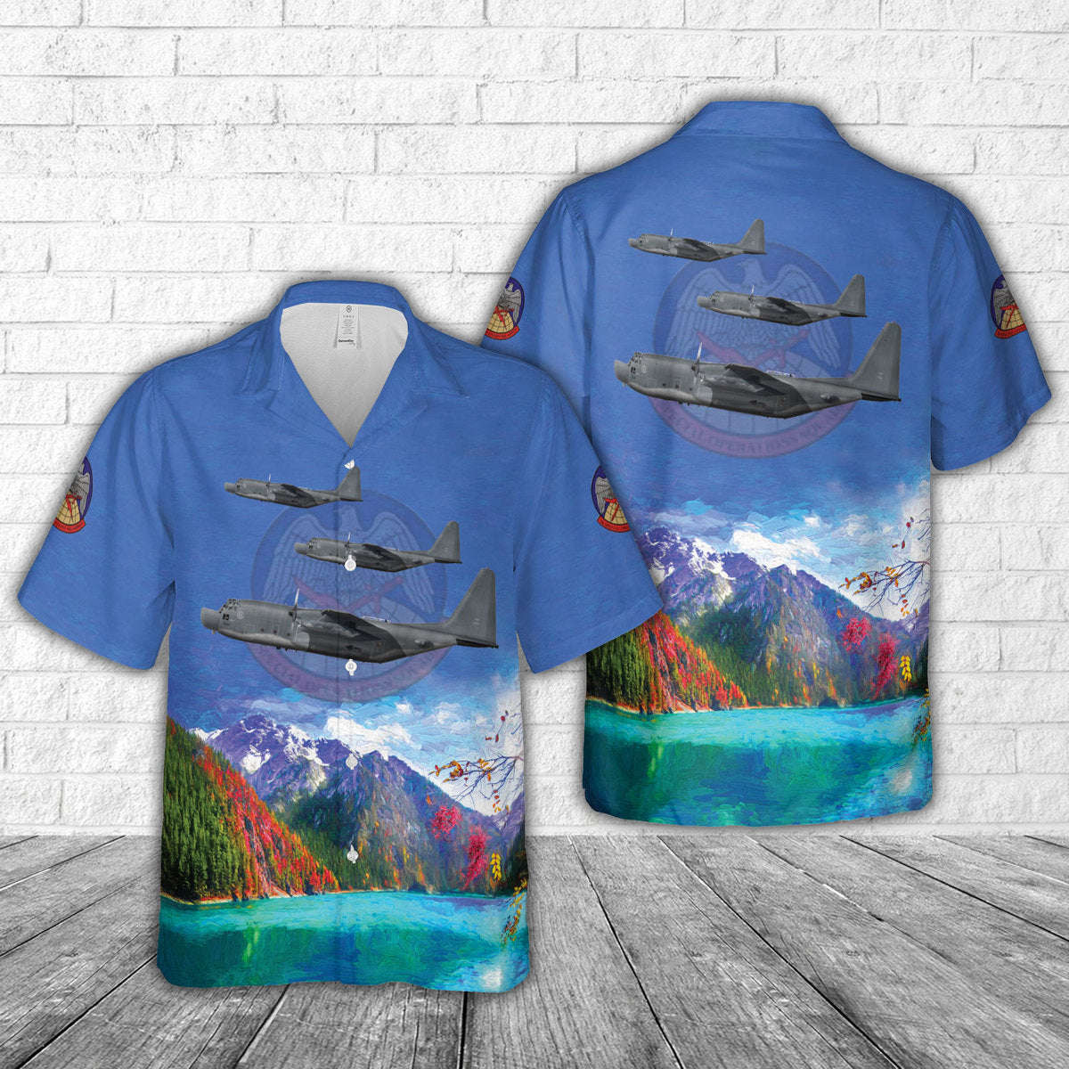 US Air Force 87-0024 MC-130H Combat Talon II Of 7th Special Operations Squadron Hawaiian Shirt Gift for Men Dad Father Gift for Men Dad Father