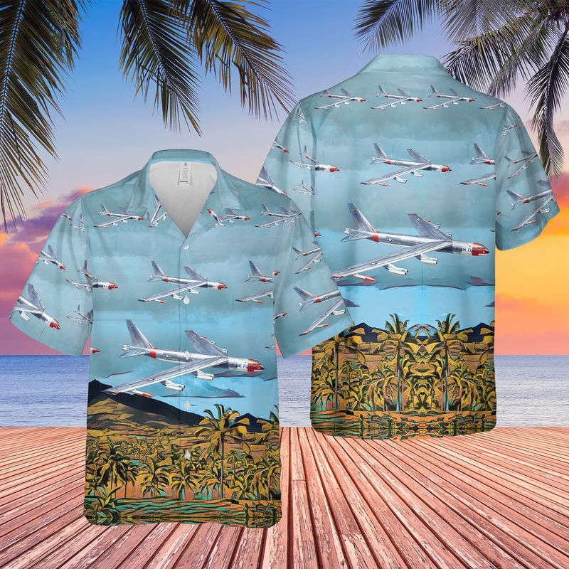 US Air Force Boeing B-52D Stratofortress Hawaiian Shirt Gift for Men Dad Father Gift for Men Dad Father