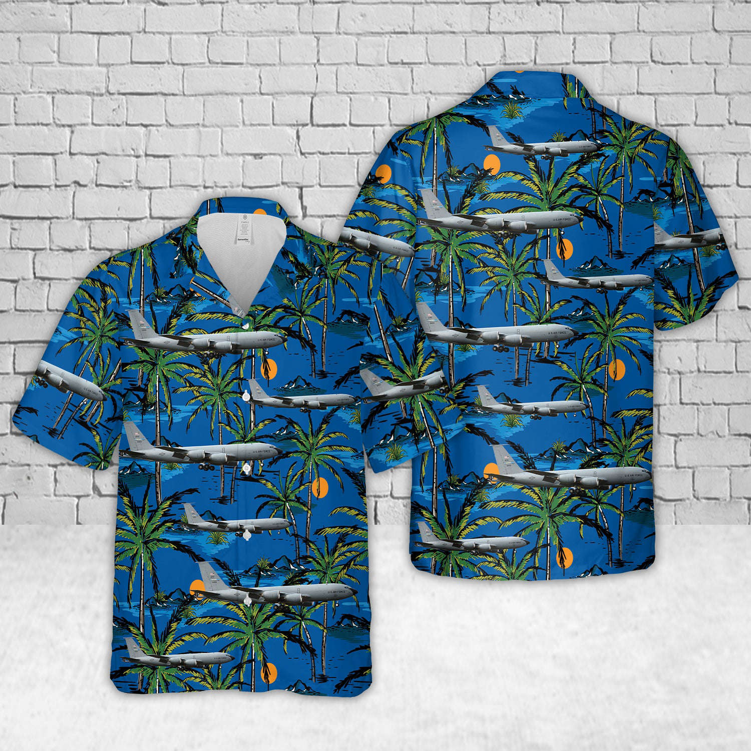 US Air Force Boeing KC-135R Stratotanker (717-100) Hawaiian Shirt Gift for Men Dad Father Gift for Men Dad Father
