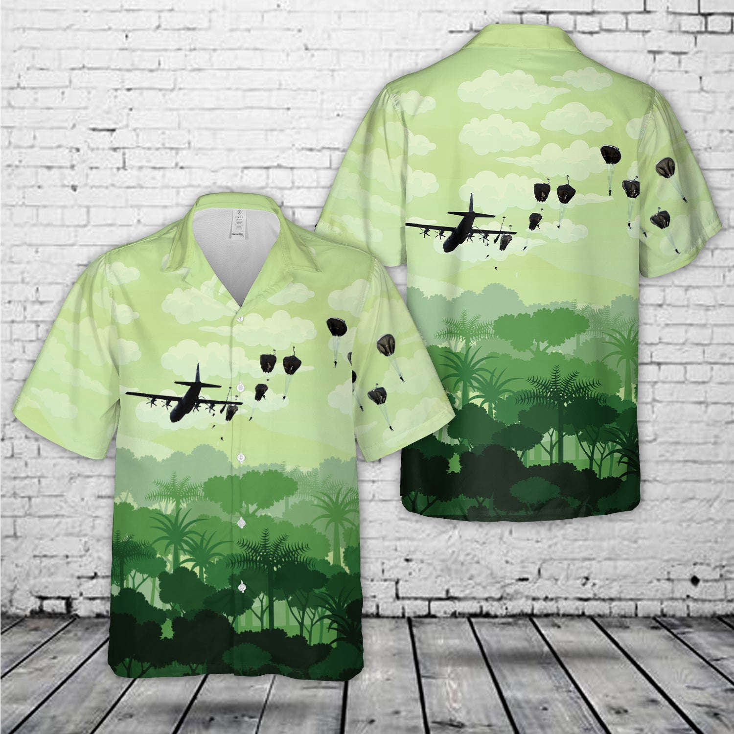 US Air Force C-130 Hercules drops on 70th anniversary of D-Day Hawaiian Shirt Gift for Men Dad Father Gift for Men Dad Father