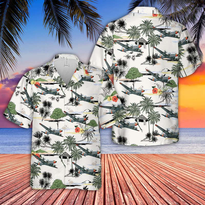 US Air Force C-54D Skymaster Hawaiian Shirt Gift for Men Dad Father Gift for Men Dad Father