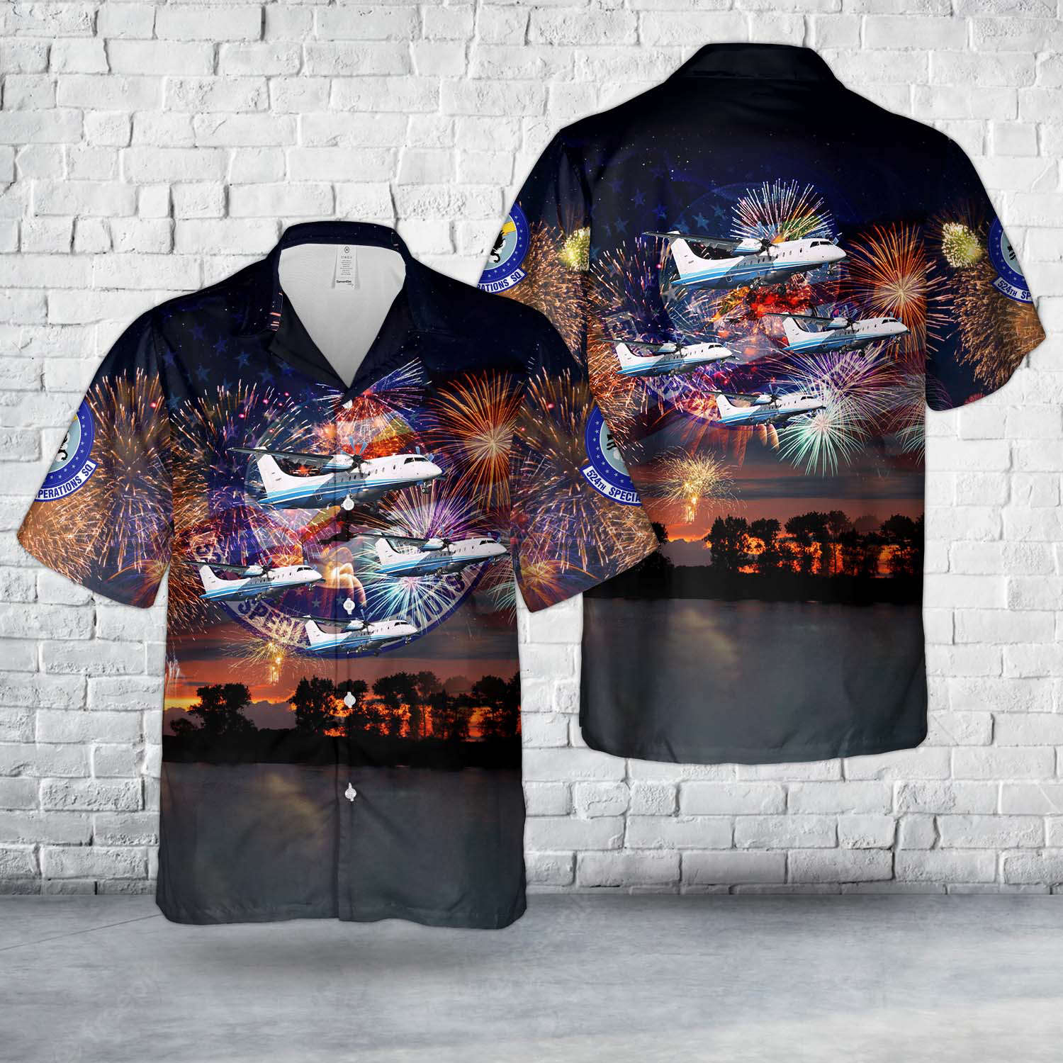 US Air Force Dornier C-146A Wolfhound Of 524th Special Operations Squadron, 4th Of July Hawaiian Shirt Gift for Men Dad Father Gift for Men Dad Father