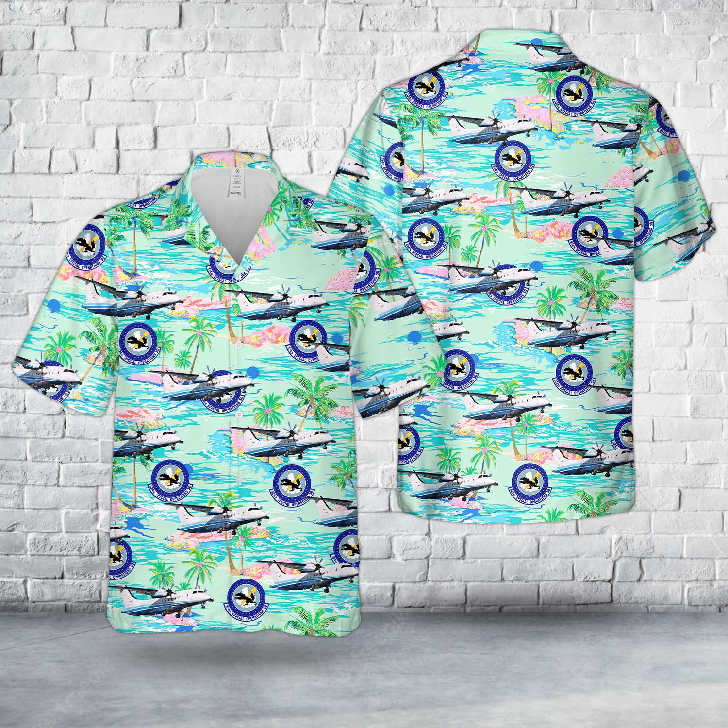 US Air Force Dornier C-146A Wolfhound Of 524th Special Operations Squadron Hawaiian Shirt Gift for Men Dad Father Gift for Men Dad Father