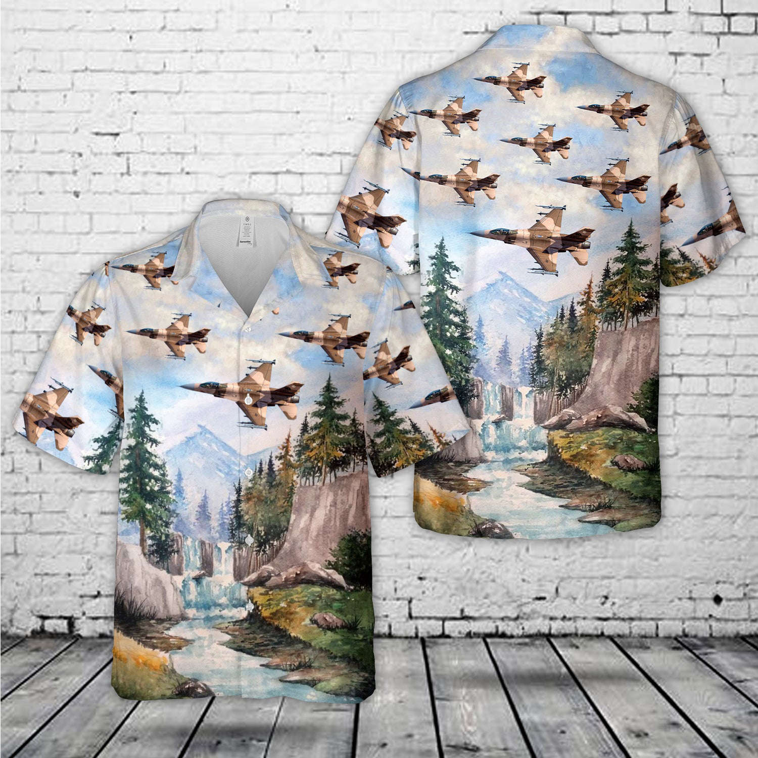 US Air Force General Dynamics F-16C Fighting Falcon (401) Hawaiian Shirt Gift for Men Dad Father Gift for Men Dad Father
