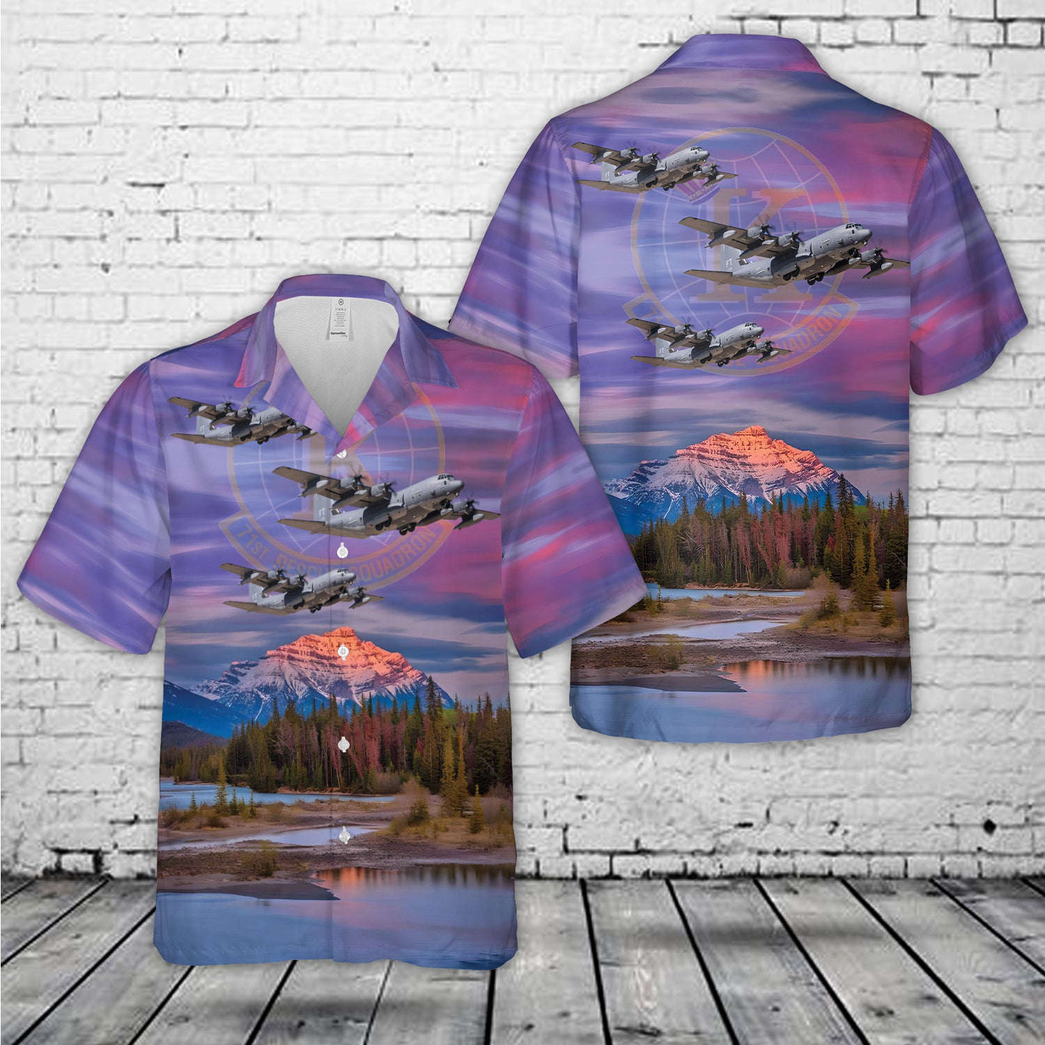 US Air Force Lockheed HC-130J Combat King II 71st Rescue Squadron Hawaiian Shirt Gift for Men Dad Father Gift for Men Dad Father