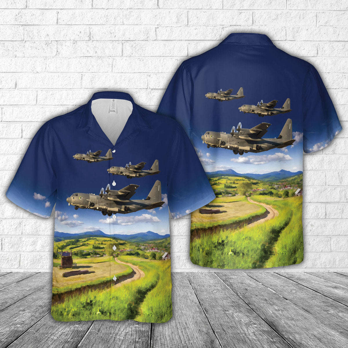 US Air Force Lockheed Martin AC-130J Ghostrider (L-382/100) Hawaiian Shirt Gift for Men Dad Father Gift for Men Dad Father