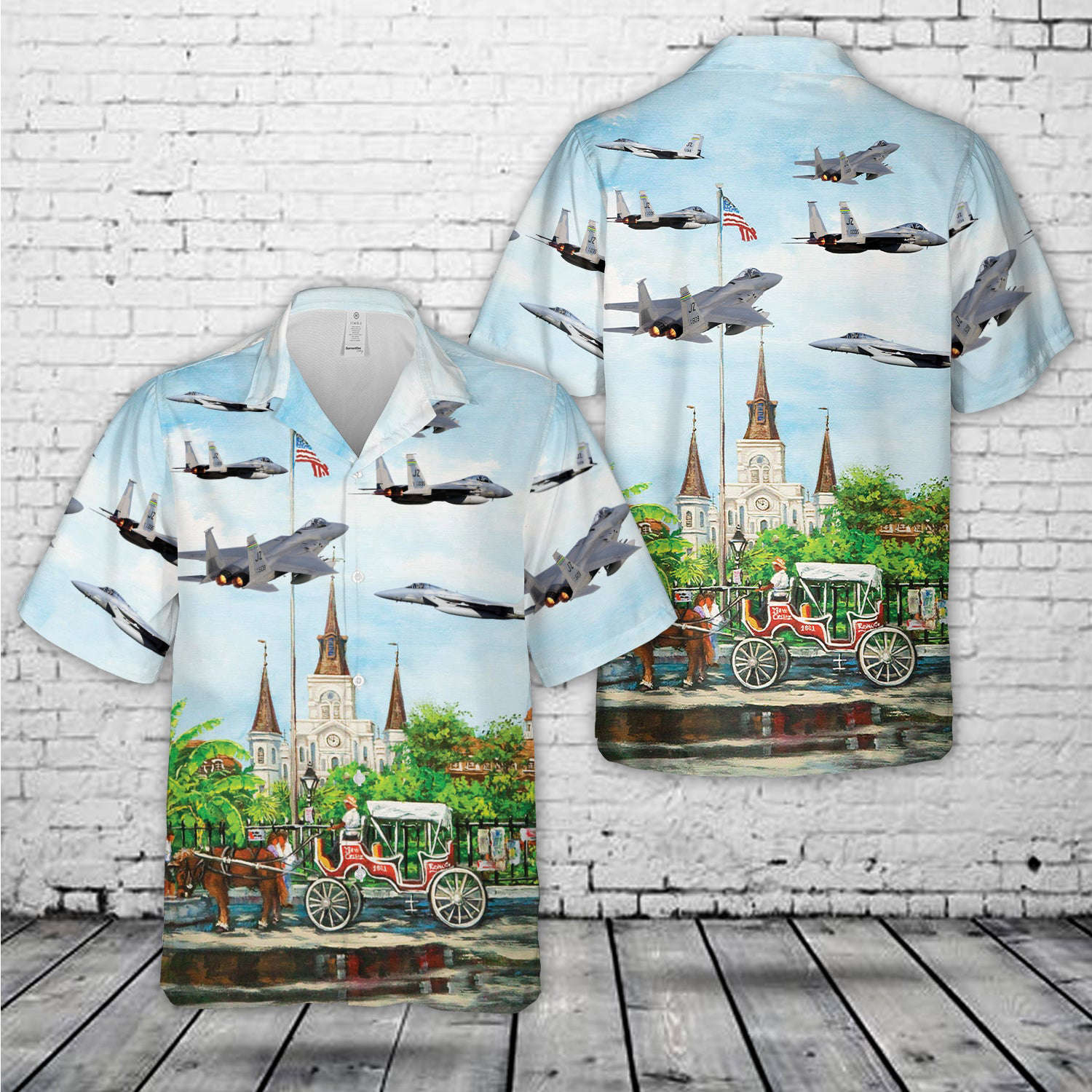 US Air Force Louisiana Air National Guard F-15 Eagle Hawaiian Shirt Gift for Men Dad Father Gift for Men Dad Father