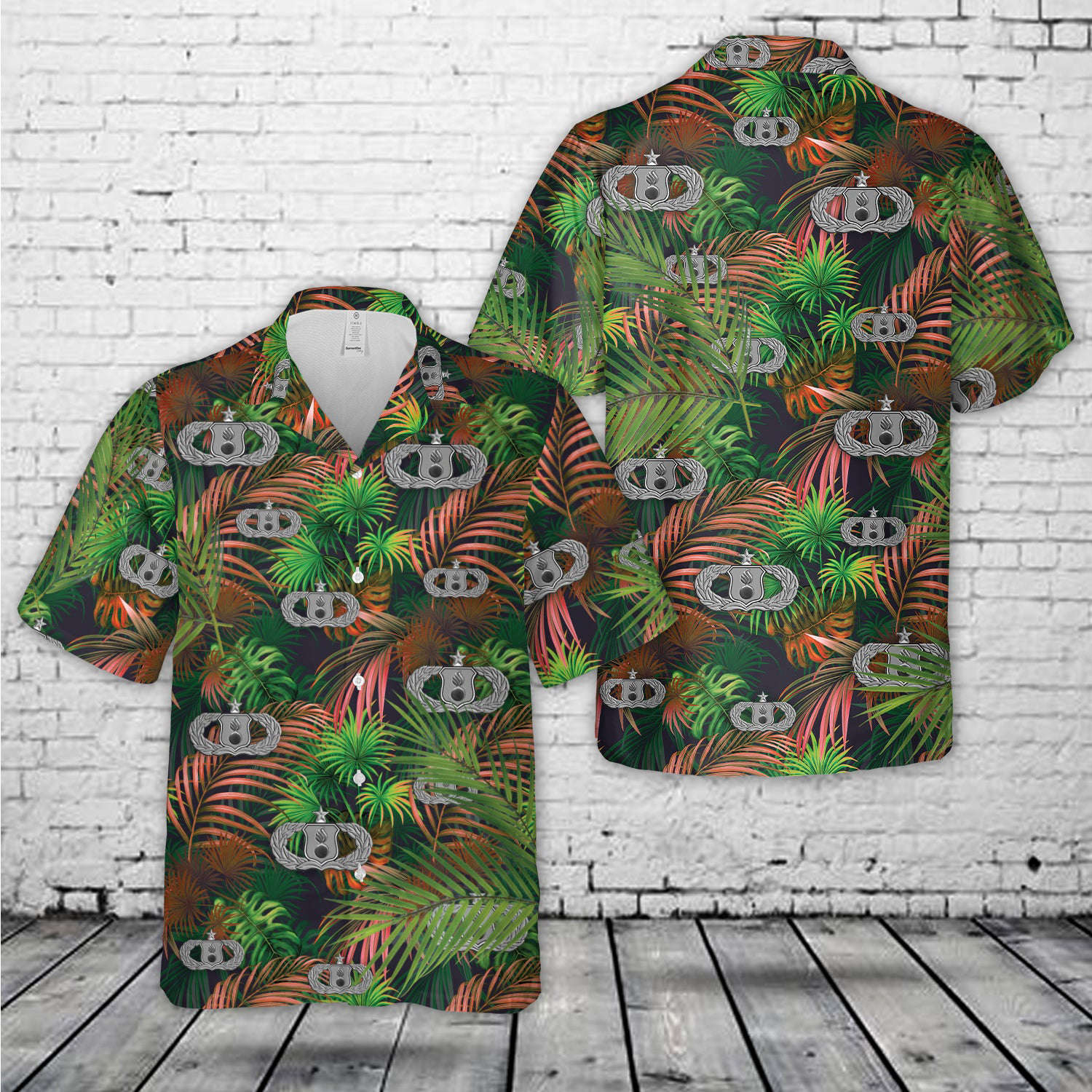 US Air Force Munitions (AMMO) Badge Senior Hawaiian Shirt Gift for Men Dad Father Gift for Men Dad Father