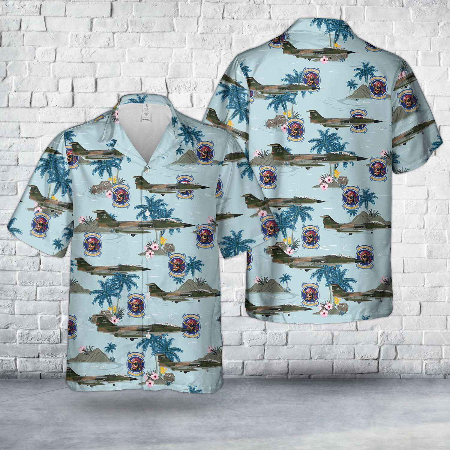US Air Force Puerto Rico Air National Guard F-104D Starfighter 198th Tactical Fighter Squadron Hawaiian Shirt Gift for Men Dad Father Gift for Men Dad Father
