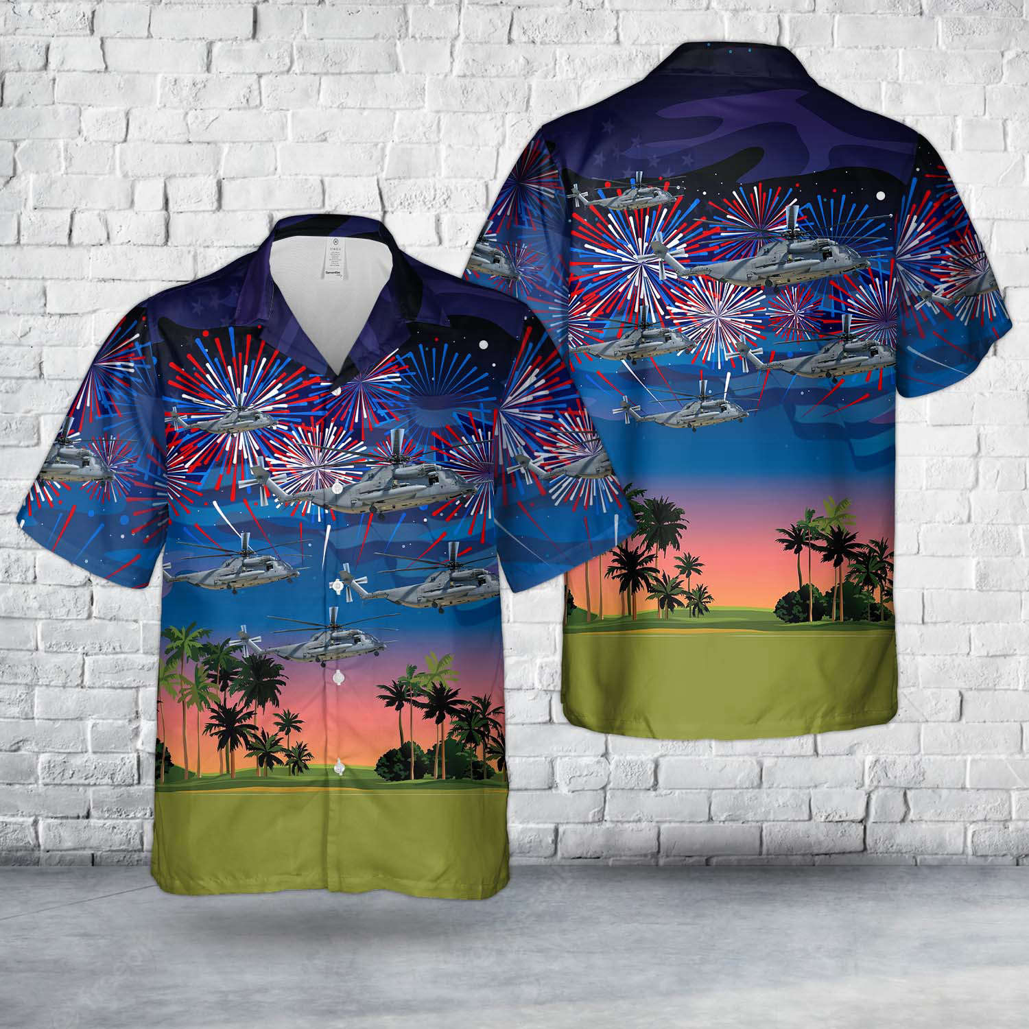 US Air Force Sikorsky MH-53M Pave Low IV 69-5796, 4th Of July Hawaiian Shirt Gift for Men Dad Father Gift for Men Dad Father