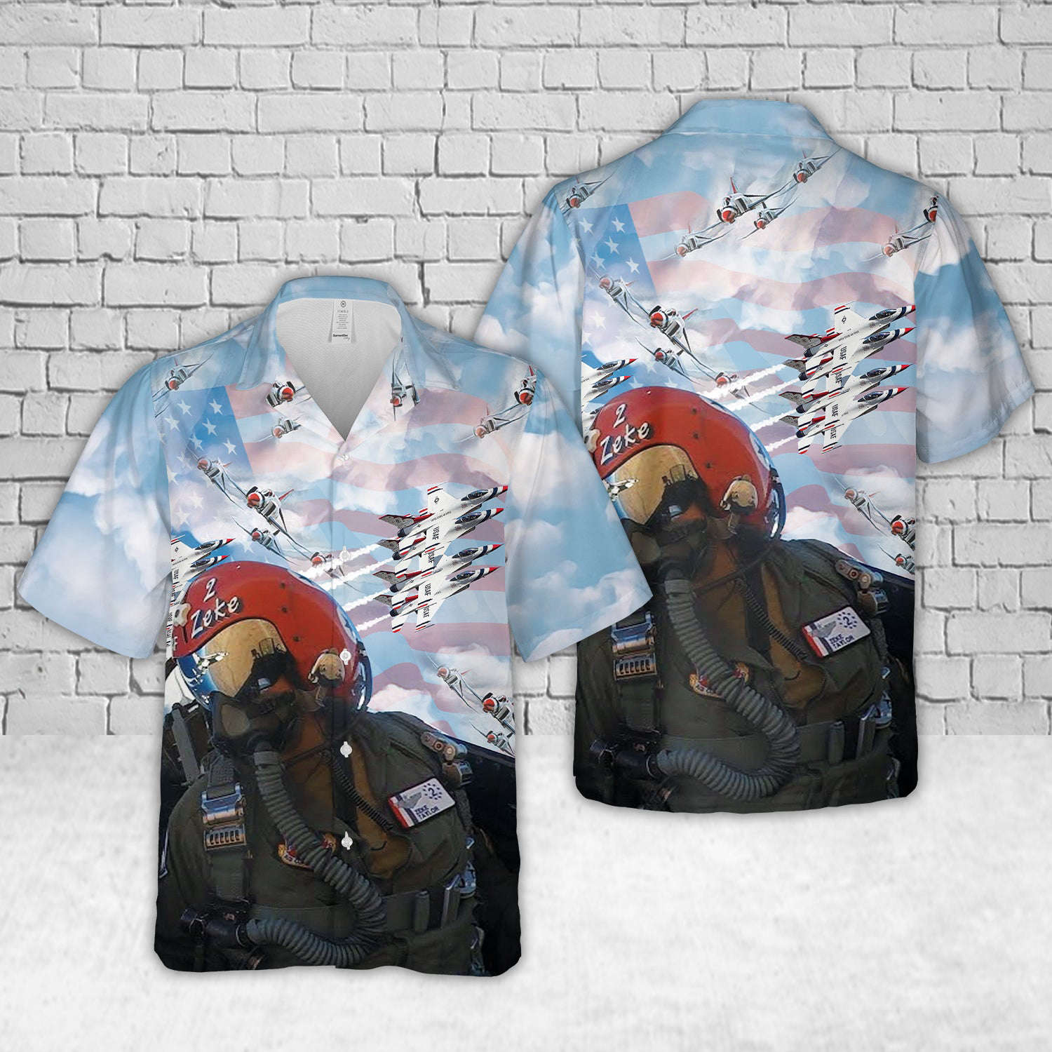 US Air Force Thunderbirds Hawaiian Shirt Gift for Men Dad Father Gift for Men Dad Father