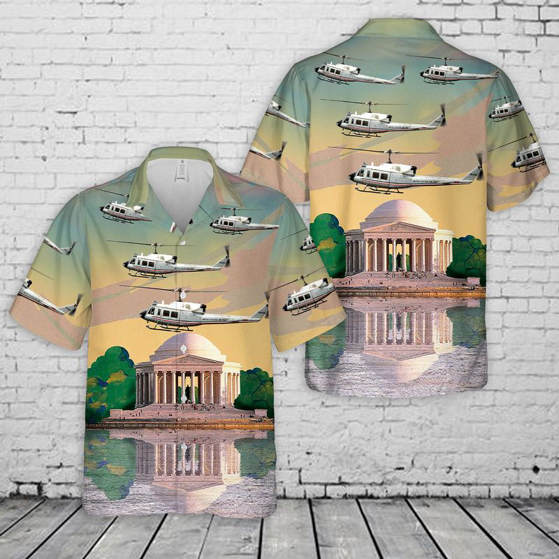 US Air Force UH-1N Iroquois 20th Special Operations Squadron CH-135 Twin Huey Hawaiian Shirt Gift for Men Dad Father Gift for Men Dad Father