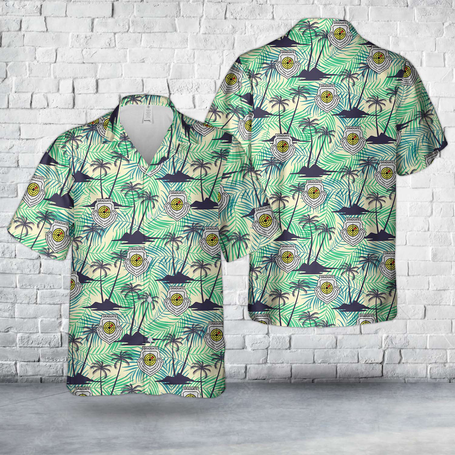 US Air Force Weapons School Hawaiian Shirt Gift for Men Dad Father Gift for Men Dad Father