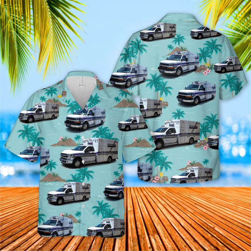 US Arkansas Central EMS Hawaiian Shirt Gift for Men Dad Father Gift for Men Dad Father