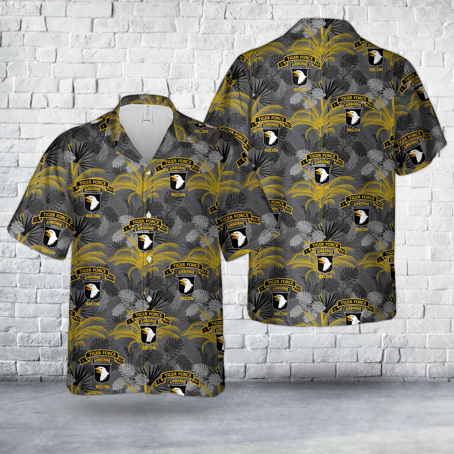 US Army 1-327 Airborne Infantry “Tiger Force” LRRP – Vietnam War Hawaiian Shirt Gift for Men Dad Father Gift for Men Dad Father