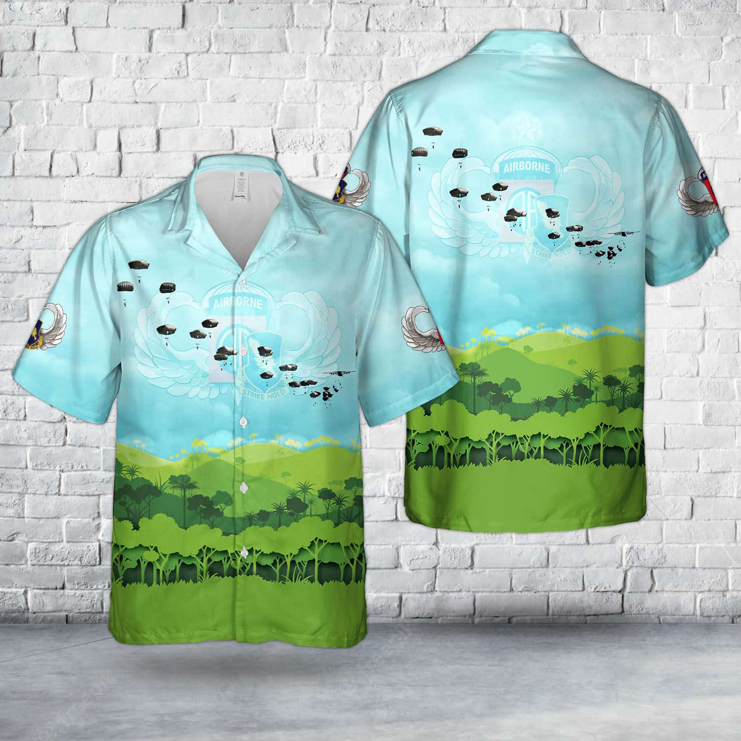 US Army 1st Brigade, 82nd Airborne Division And Allies jump into Swift Response 15 Hawaiian Shirt Gift for Men Dad Father Gift for Men Dad Father