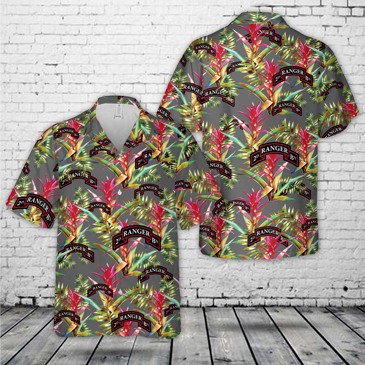 US Army 2nd Ranger Battalion Hawaiian Shirt Gift for Men Dad Father Gift for Men Dad Father