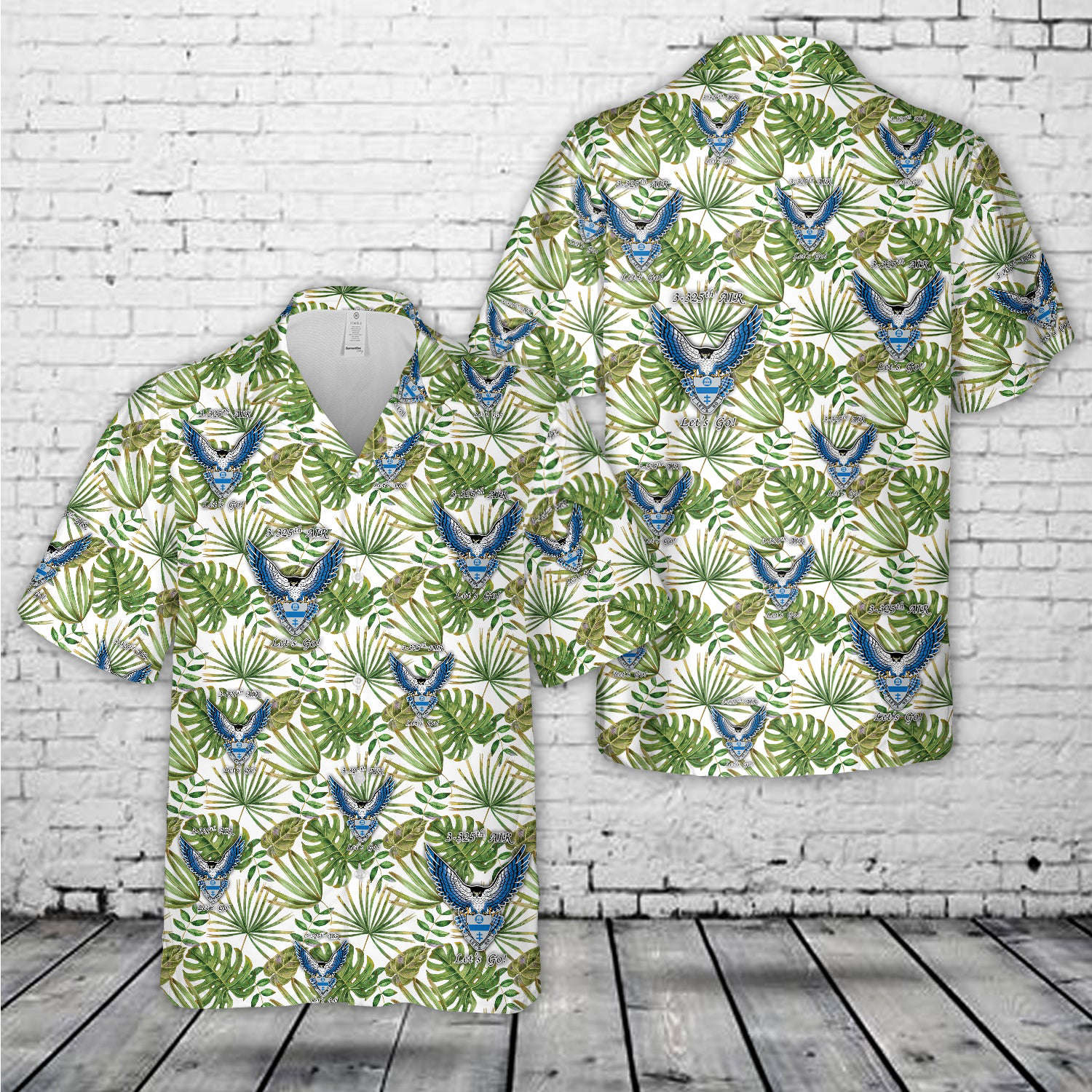 US Army 3/325th Airborne Infantry Regiment Blue Falcons Hawaiian Shirt Gift for Men Dad Father Gift for Men Dad Father