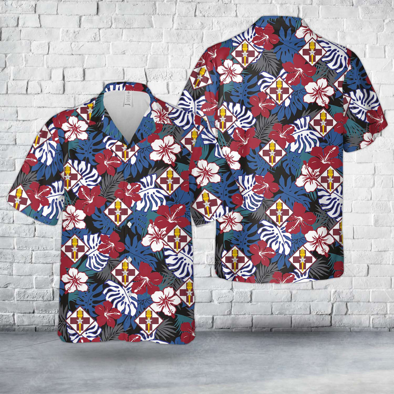 US Army 32nd Medical Brigade Hawaiian Shirt Gift for Men Dad Father Gift for Men Dad Father