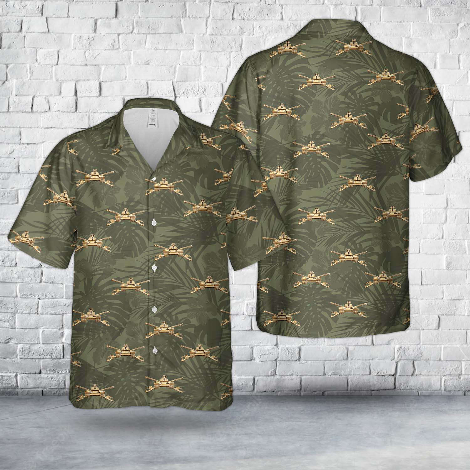 US Army Armor Officer Branch Insignia Hawaiian Shirt Gift for Men Dad Father Gift for Men Dad Father