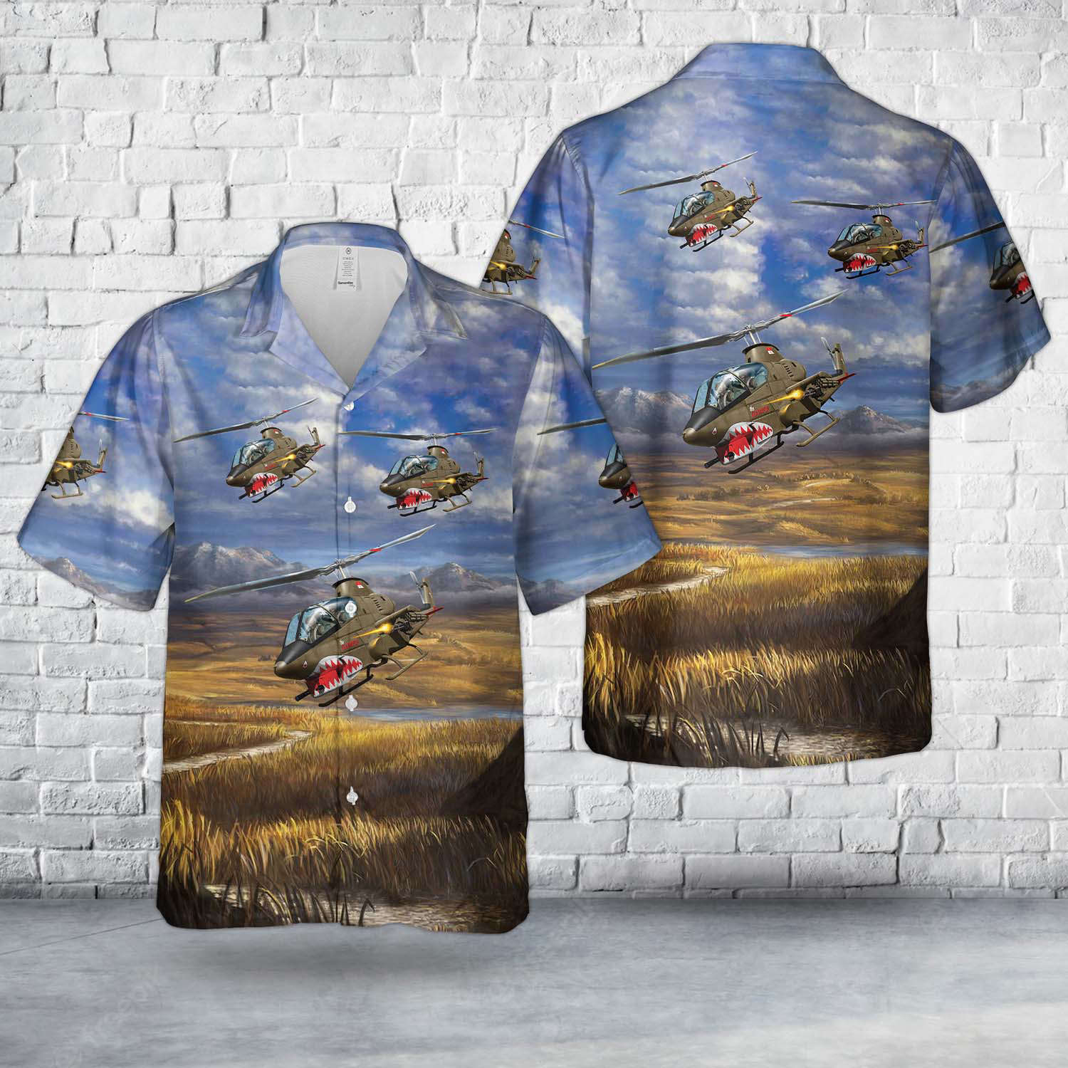 US Army Bell AH-1G Cobra Hawaiian Shirt Gift for Men Dad Father Gift for Men Dad Father
