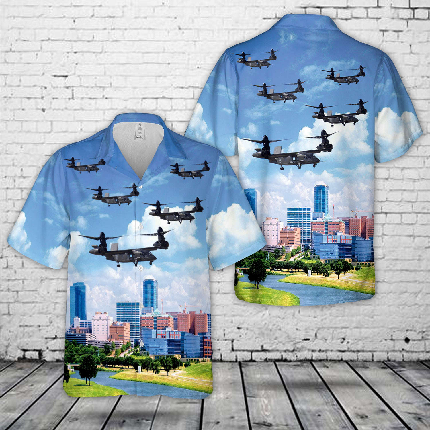 US Army Bell V-280 Valor Flying Over Fort Worth, Texas Hawaiian Shirt Gift for Men Dad Father Gift for Men Dad Father