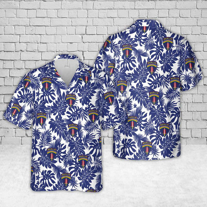 US Army Berlin Brigade Hawaiian Shirt Gift for Men Dad Father Gift for Men Dad Father