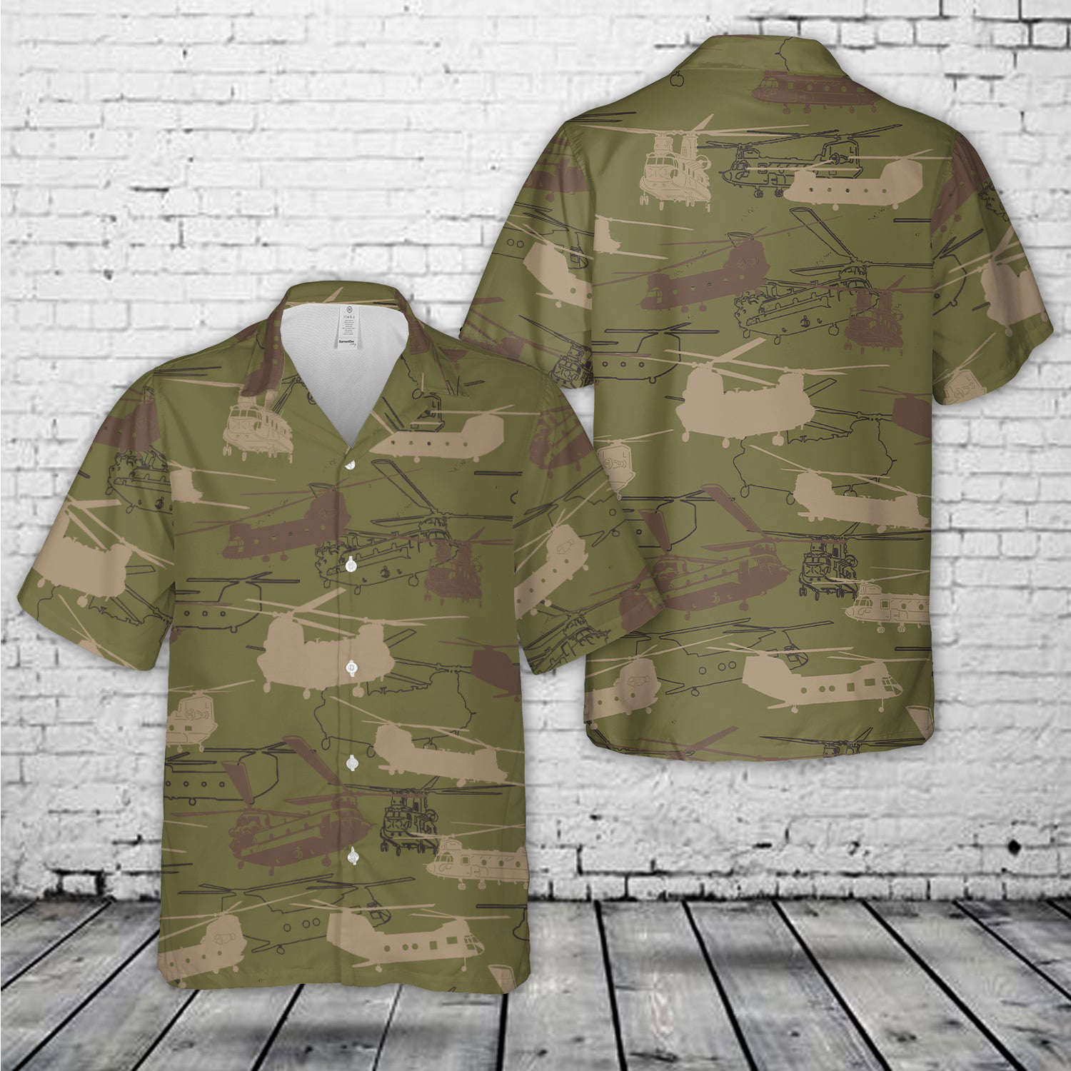US Army Boeing CH-47 Chinook Silhouettes Hawaiian Shirt Gift for Men Dad Father Gift for Men Dad Father