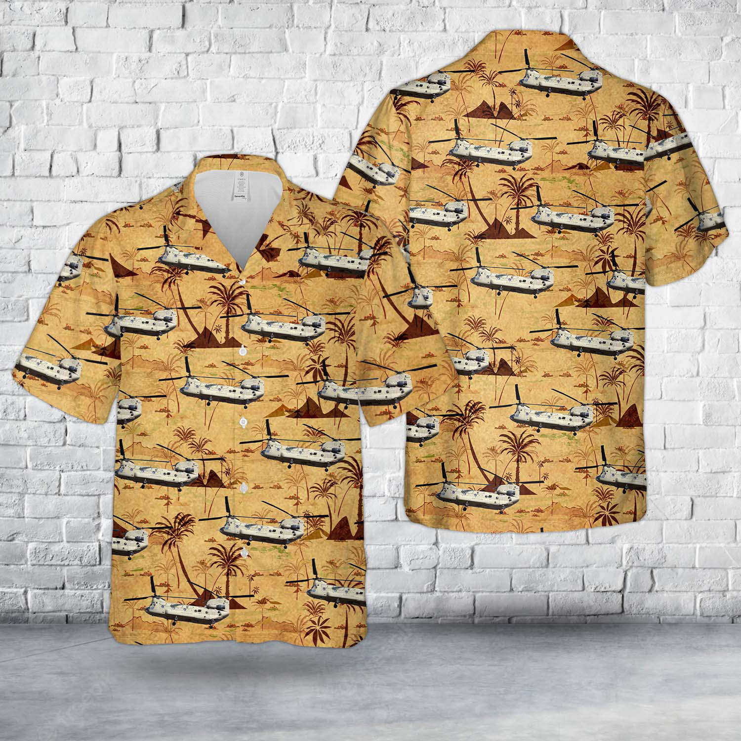US Army Boeing CH-47F Chinook (414) Hawaiian Shirt Gift for Men Dad Father Gift for Men Dad Father