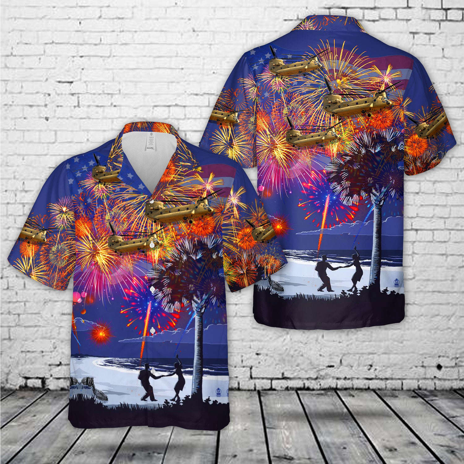 US Army Boeing CH-47F Chinook Of South Carolina Army National Guard, 4th Of July Hawaiian Shirt Gift for Men Dad Father Gift for Men Dad Father