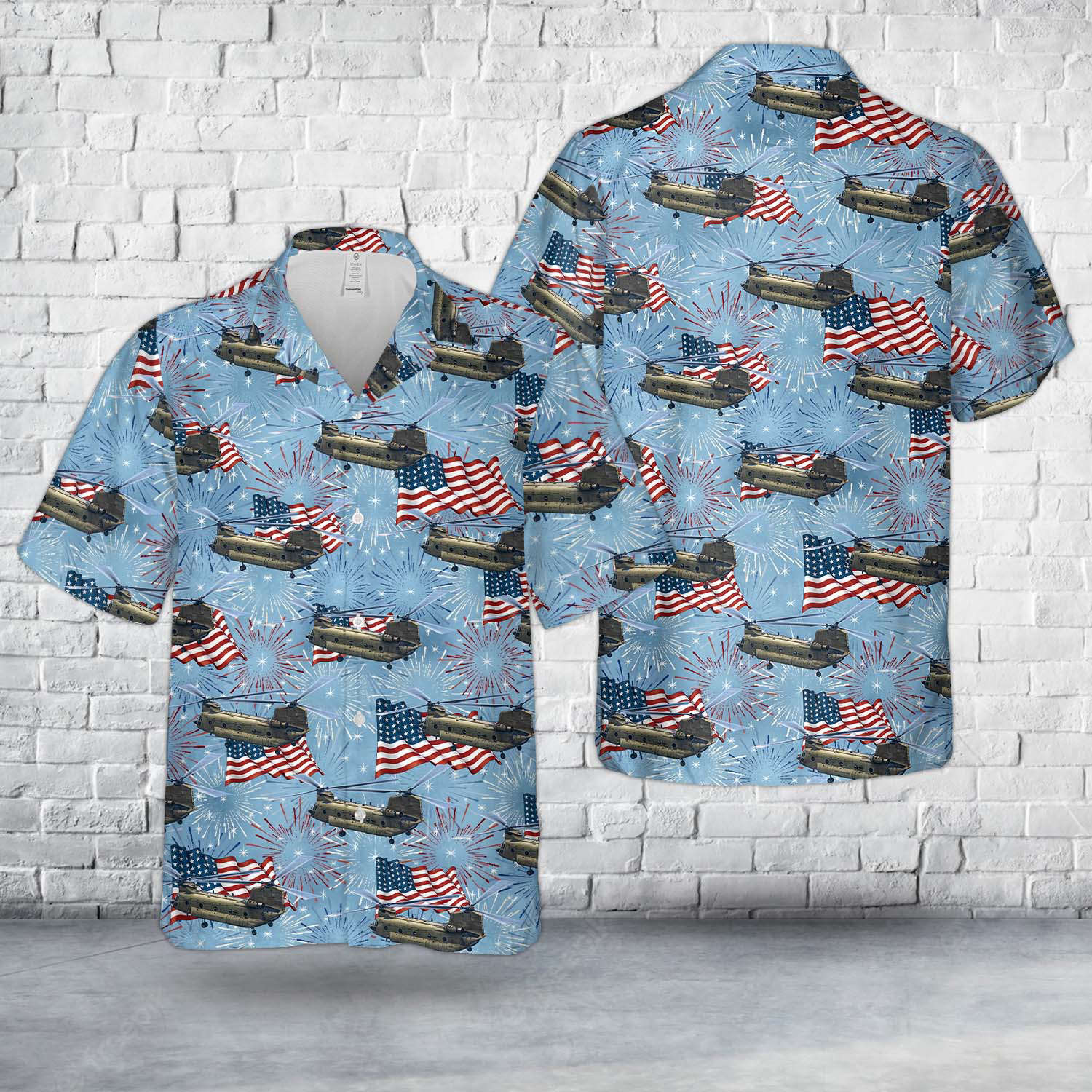 US Army Connecticut Army National Guard CH-47F Chinook helicopter from the 2nd Battalion, 104th Aviation Regiment, 4th Of July Hawaiian Shirt Gift for Men Dad Father Gift for Men Dad Father