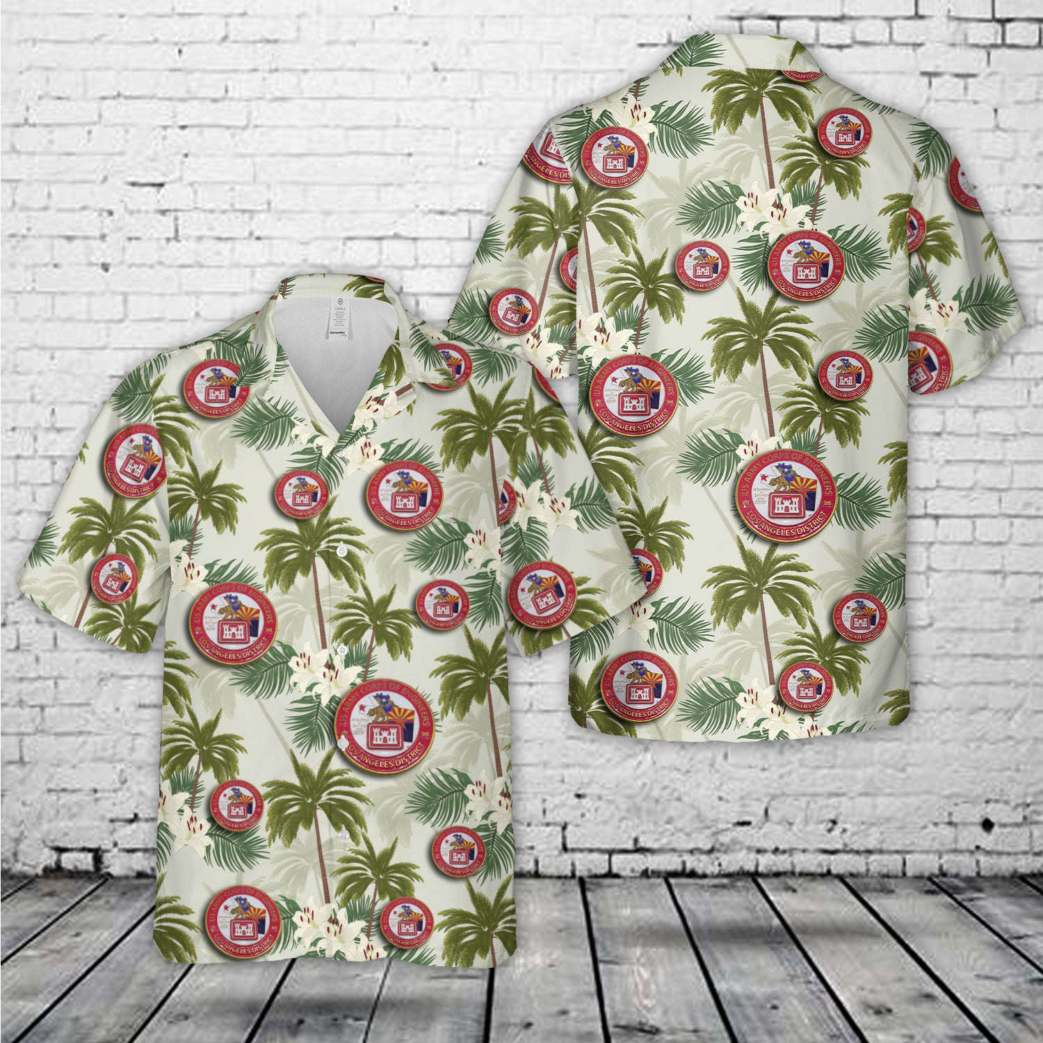 US Army Corps Of Engineers Los Angeles District Hawaiian Shirt Gift for Men Dad Father Gift for Men Dad Father