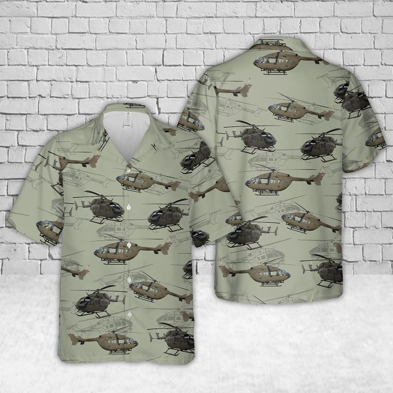 US Army Eurocopter UH-72 Lakota Hawaiian Shirt Gift for Men Dad Father Gift for Men Dad Father