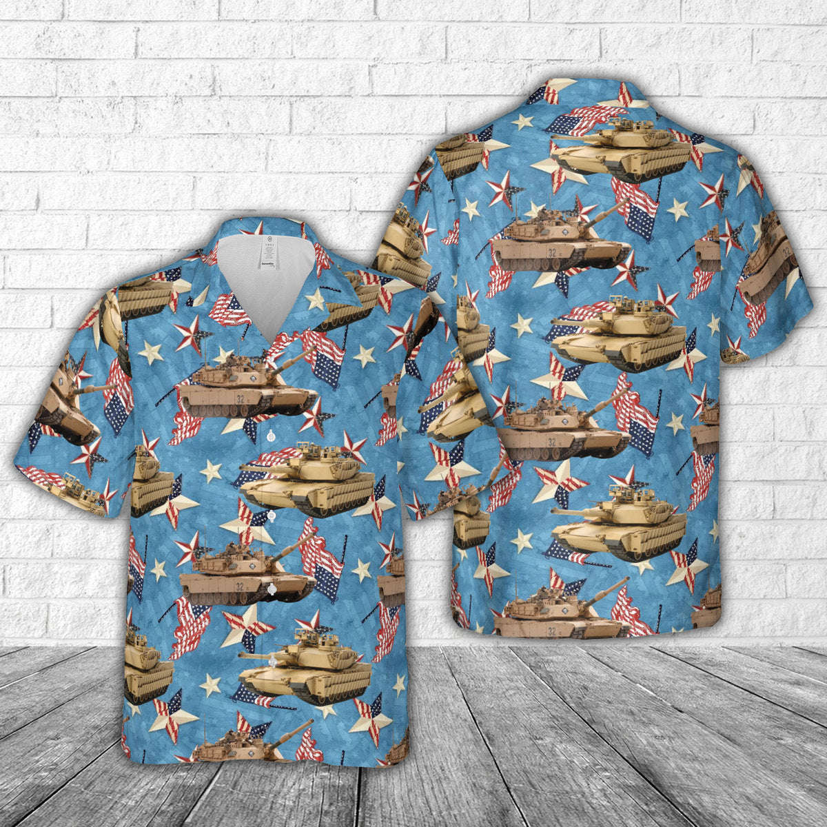US Army M1 Abrams Tank, 4th Of July Hawaiian Shirt Gift for Men Dad Father Gift for Men Dad Father