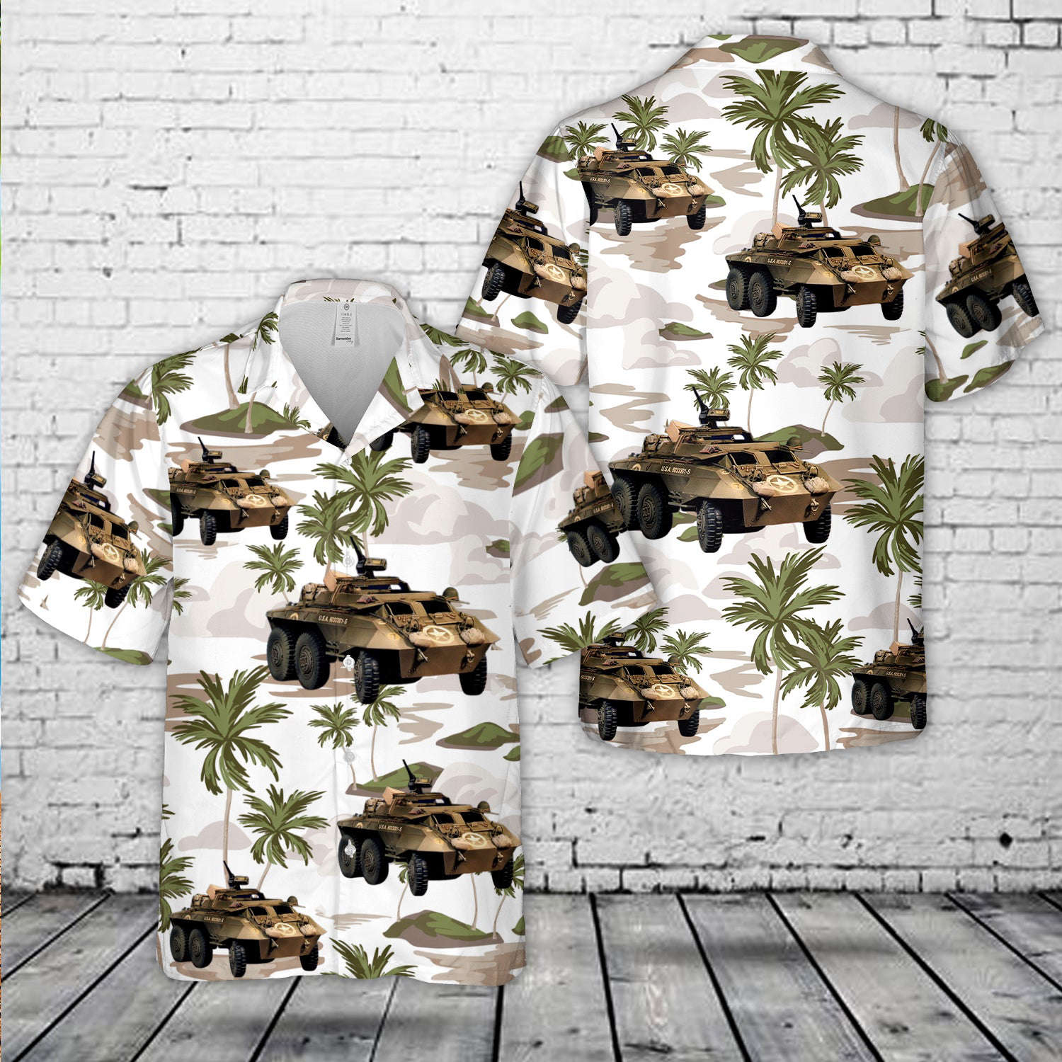 US Army M20 Armored Utility Vehicle Hawaiian Shirt Gift for Men Dad Father Gift for Men Dad Father