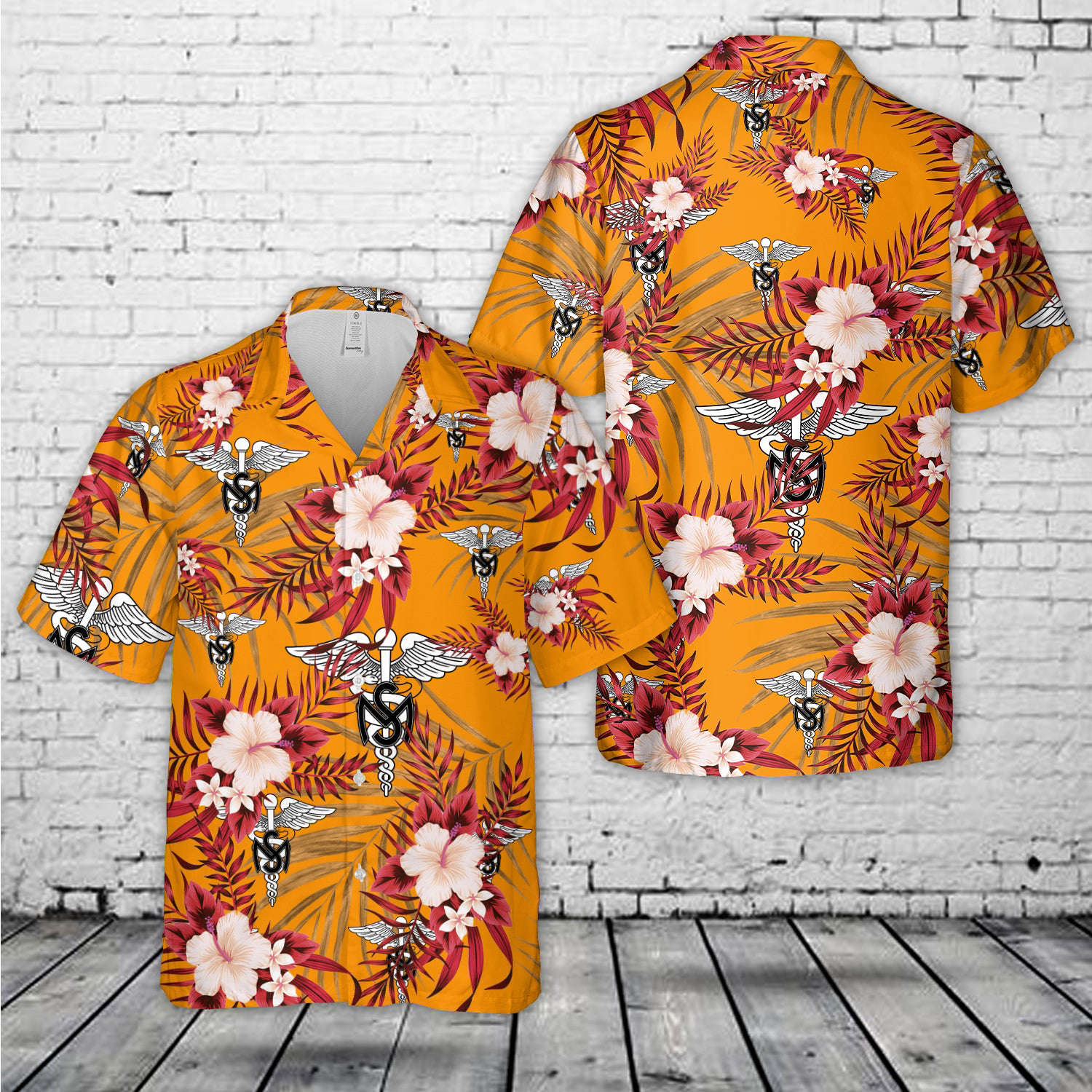 US Army Medical Service Corps Branch Hawaiian Shirt Gift for Men Dad Father Gift for Men Dad Father