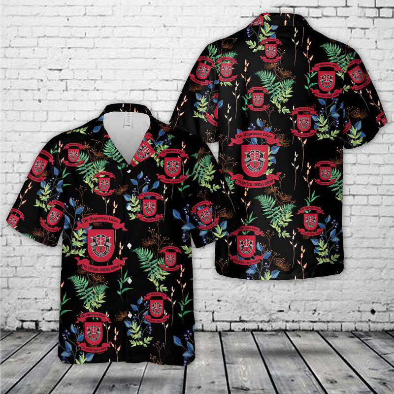 US Army Special 7th Special Forces Group (7th SFG)(A) Hawaiian Shirt Gift for Men Dad Father Gift for Men Dad Father