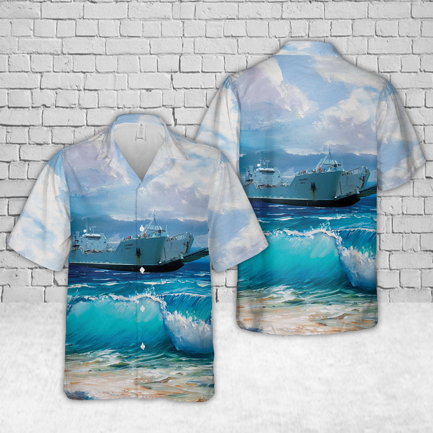 US Army USAV CW3 Harold C. Clinger (LSV-2) Hawaiian Shirt Gift for Men Dad Father Gift for Men Dad Father
